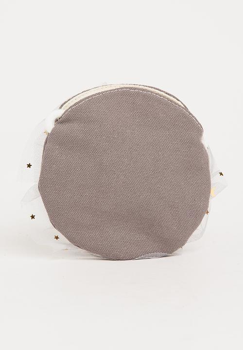 Pop Candy - Sling Bag with Flower Detail Grey