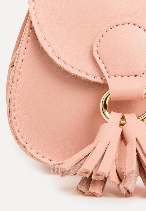 Pop Candy - Sling Bag with Belt Detail Mid Pink
