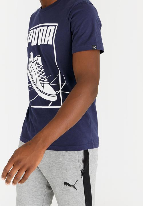 PUMA - Puma Track Tee Mid Blue