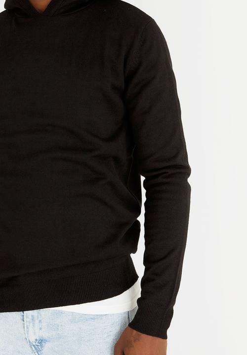 PROCESS BLACK - Clinton Knitwear Hoody Black