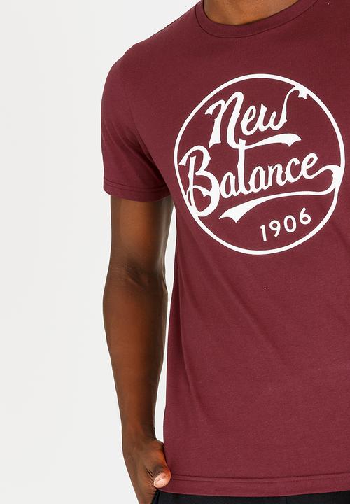 New Balance  - Circular New Balance Tee Maroon
