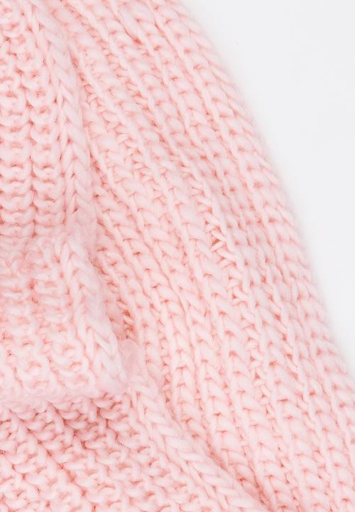 Pop Candy - Chunky Knitted Snood Pale Pink