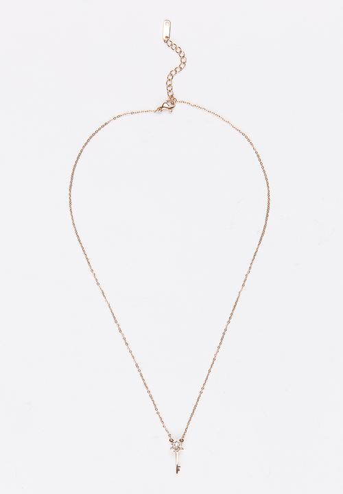 Pop Candy - Star Key Pendant Necklace Rose gold