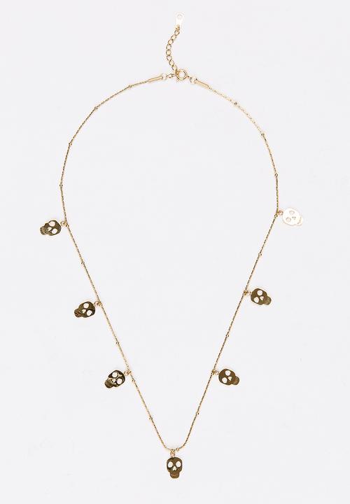 Pop Candy - Skull Pendant Necklace Gold