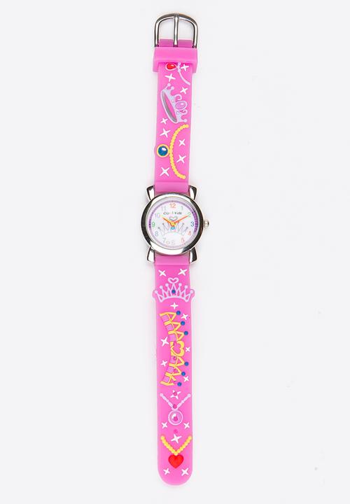 Cool Kids - Girls 3D Crown Watch Pale Purple