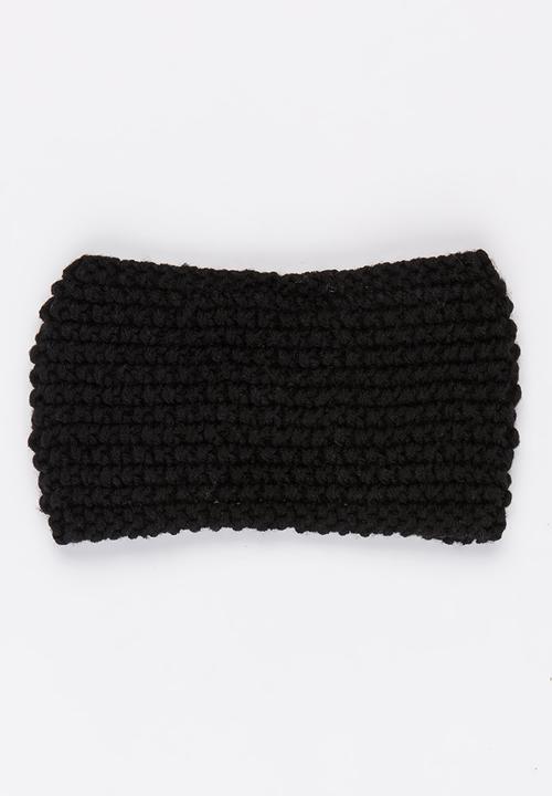 Pop Candy - Crochet Headband Black
