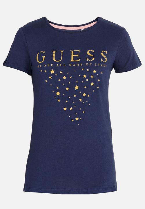 GUESS - Star Tri Tee Blue