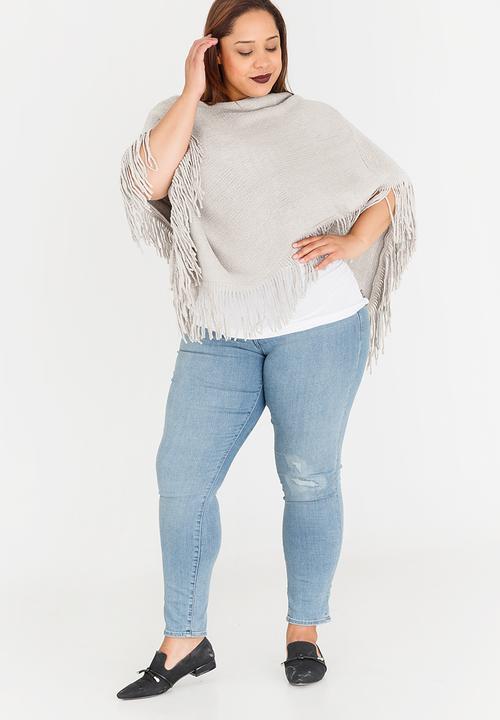 Joy Collectables - Metallic-effect Poncho Silver