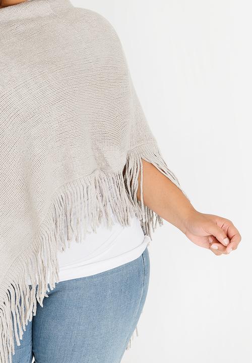 Joy Collectables - Metallic-effect Poncho Silver