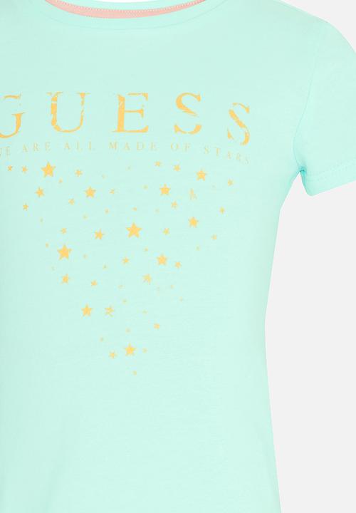 GUESS - Star Tri Tee Pale Blue
