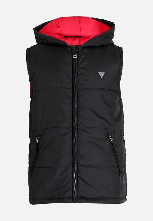 GUESS - Puffer Hoody Jacket Black