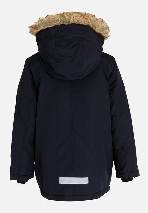 Brave Soul - Boys Zip Through Parker Jacket Navy