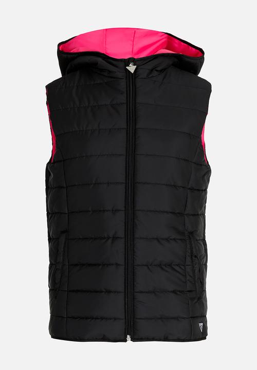 GUESS - Puffer Hoody Jacket Black