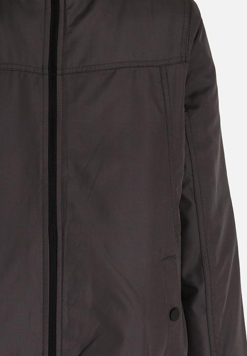 Brave Soul - Boys Hooded Windrunner Charcoal