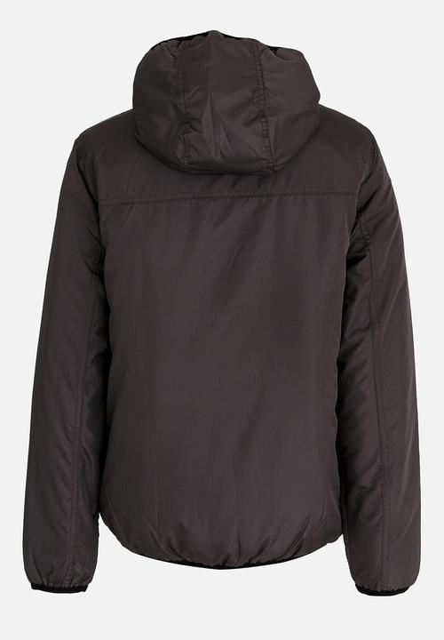 Brave Soul - Boys Hooded Windrunner Charcoal