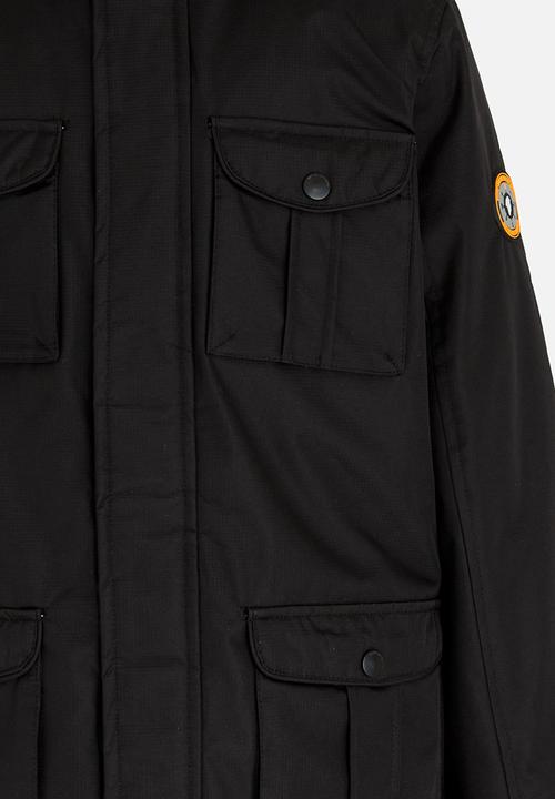 Brave Soul - Ripstop Parker Jacket Black