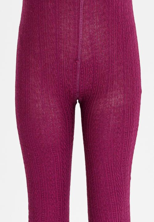 MINOTI - 2 Pack Cable Knit Tights Multi-colour
