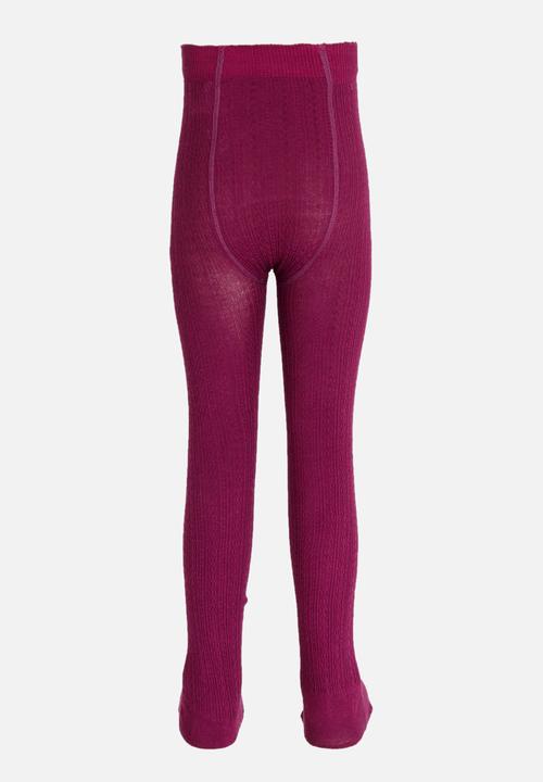 MINOTI - 2 Pack Cable Knit Tights Multi-colour