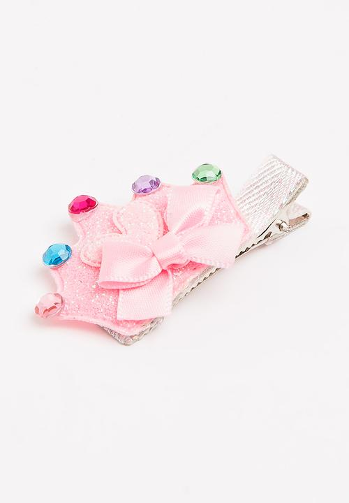 Pop Candy - Crown Hair Clip Mid Pink