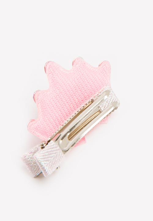Pop Candy - Crown Hair Clip Mid Pink