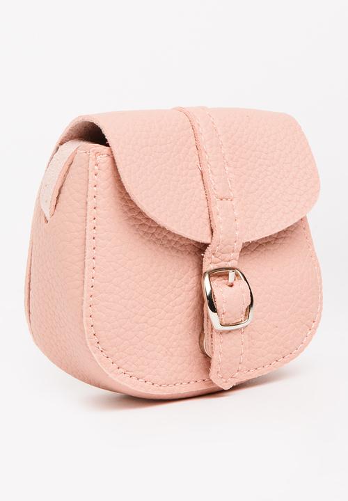 Pop Candy - Sling Bag with Belt Detail Pale Pink