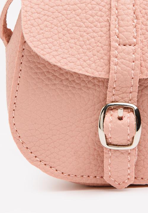 Pop Candy - Sling Bag with Belt Detail Pale Pink
