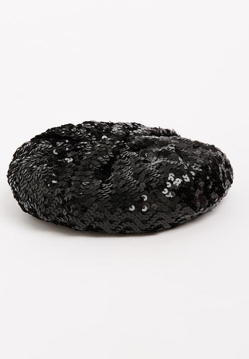 Pop Candy - Glitter Beret Black