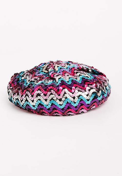 Pop Candy - Glitter Beret Multi-colour