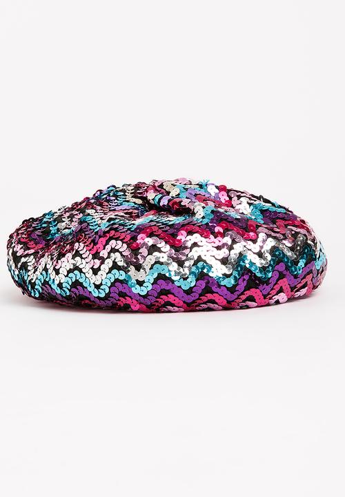 Pop Candy - Glitter Beret Multi-colour