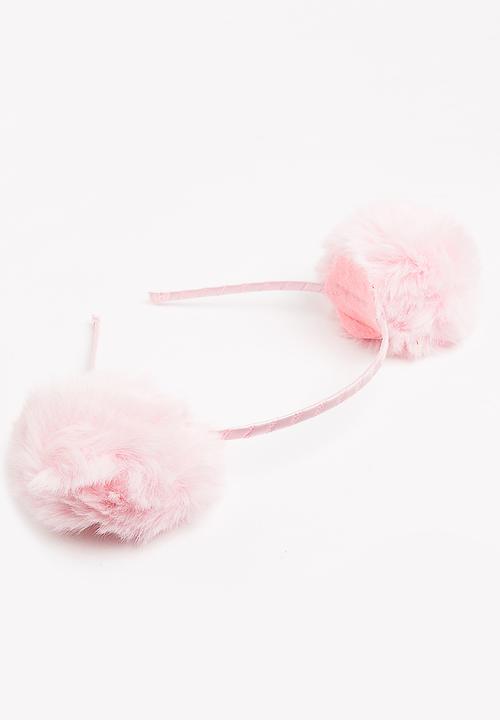 Pop Candy - Pom-Pom Alice Band Pale Pink