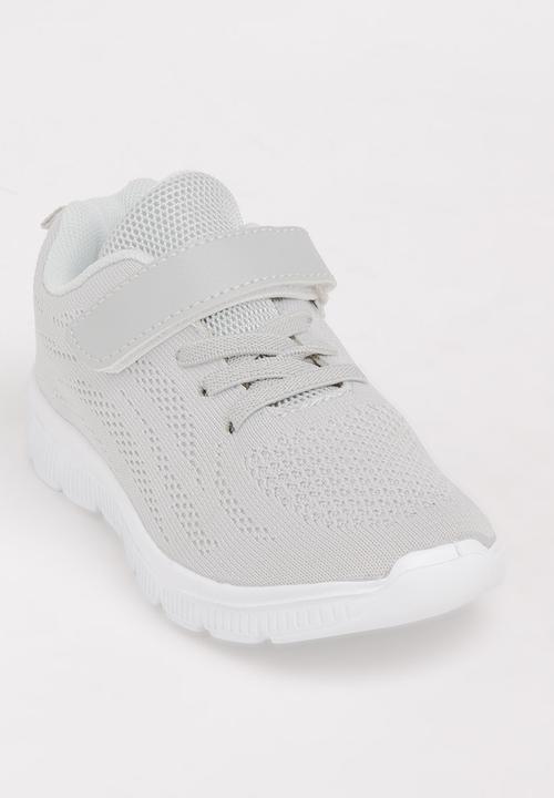 Pop Candy - Knitted Detail Sneakers Grey
