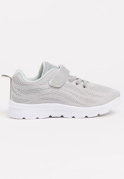 Pop Candy - Knitted Detail Sneakers Grey