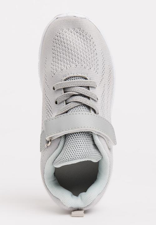 Pop Candy - Knitted Detail Sneakers Grey