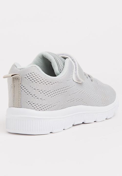 Pop Candy - Knitted Detail Sneakers Grey