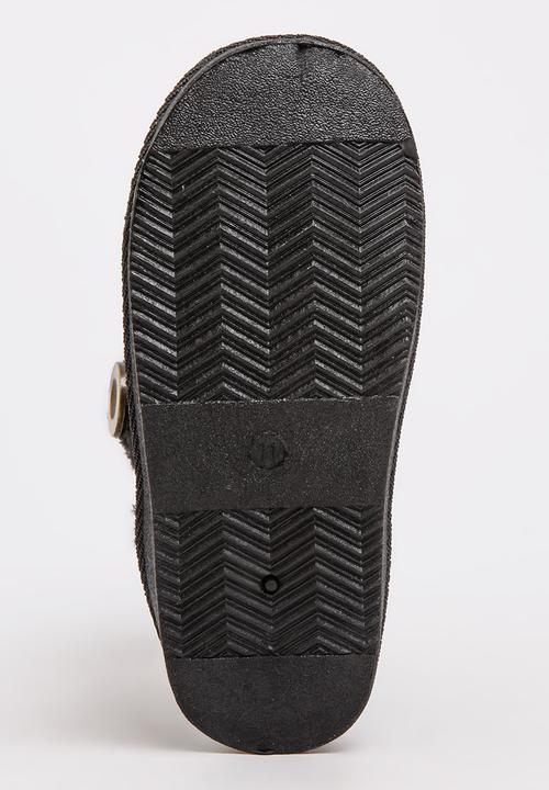 Foot Focus - Faux Fur Boot Blk