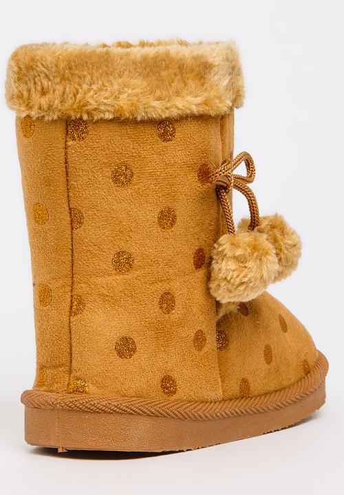 Foot Focus - Faux Fur Boot Camel