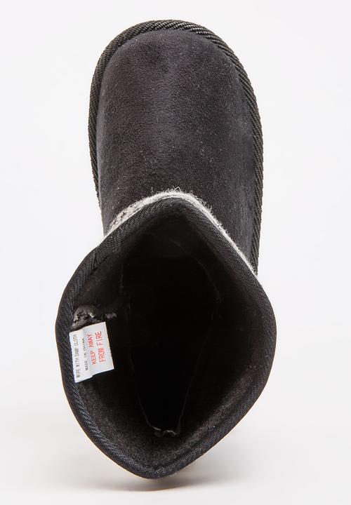 Foot Focus - Aztec Detailed Boots Black