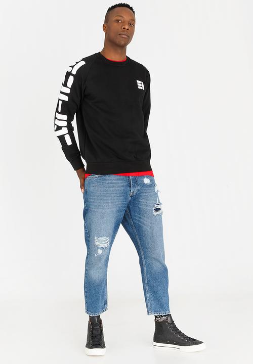 Butan - Painted Letters Tee Black