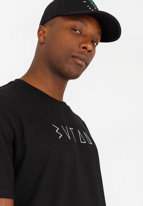 Butan - Glow In Dark Printed Tee Black and White