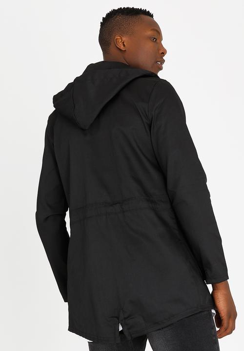 STYLE REPUBLIC - Peter Badged Parka Jacket Black