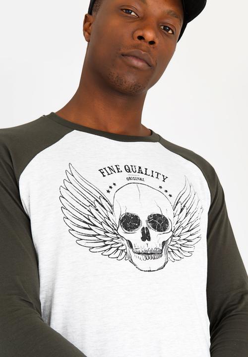 Brave Soul - Prague Cotton Tee Khaki Green