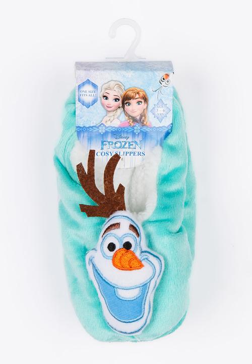 Character Fashion - Frozen Sherpa Slippers Blue