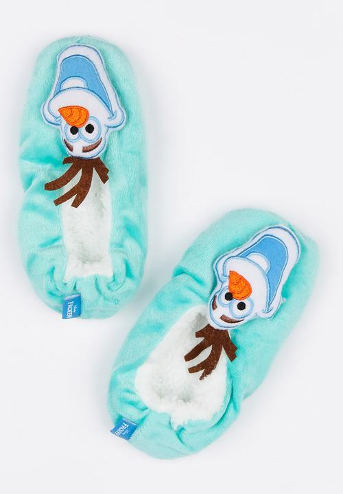 Character Fashion - Frozen Sherpa Slippers Blue