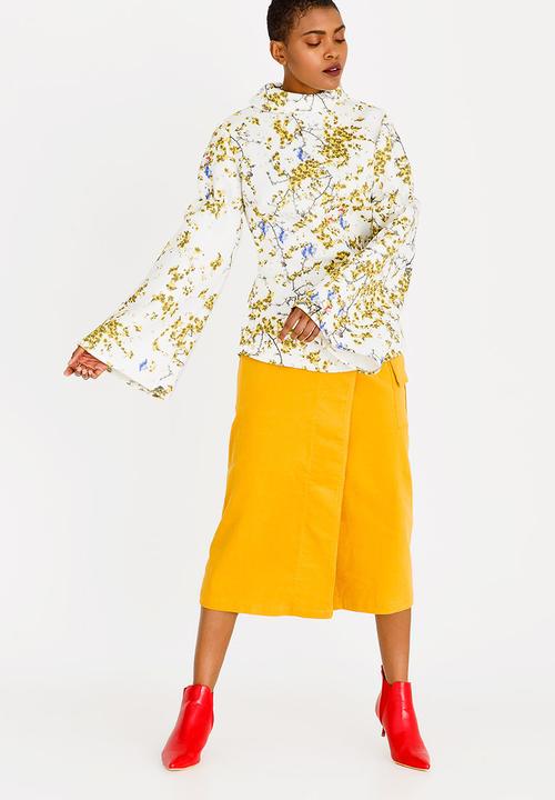 Thebe Magugu - Oriental Scuba Top Off White