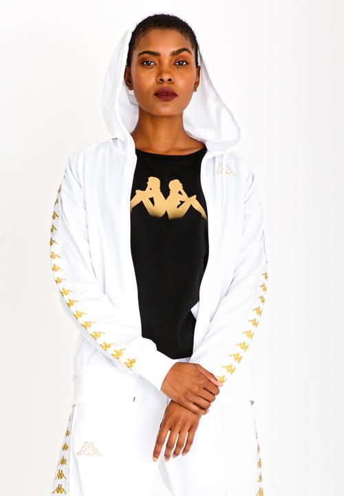 KAPPA - Hooded Sweatshirt White