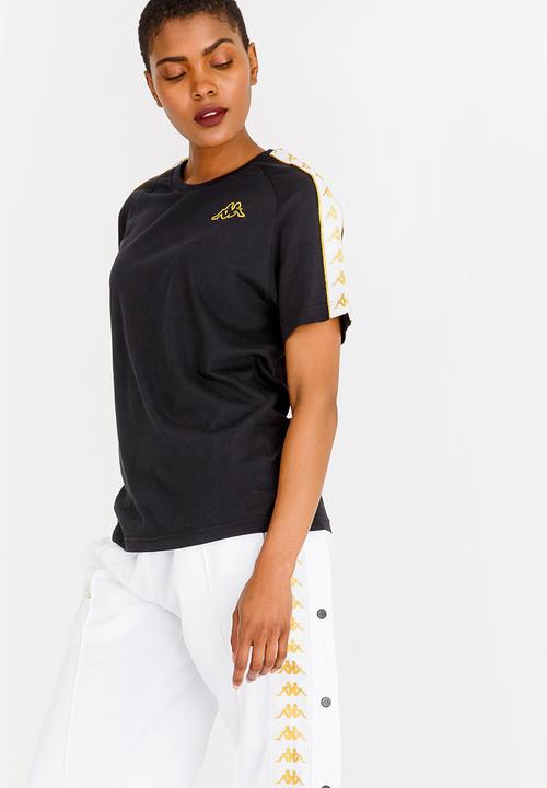 KAPPA - Contrast Trim Tee Black and White