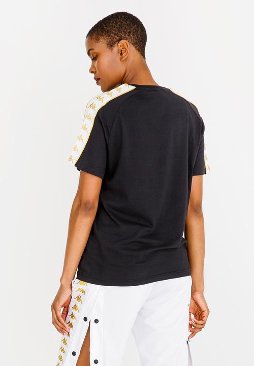 KAPPA - Contrast Trim Tee Black and White