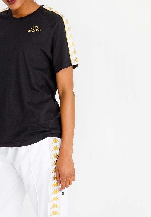 KAPPA - Contrast Trim Tee Black and White