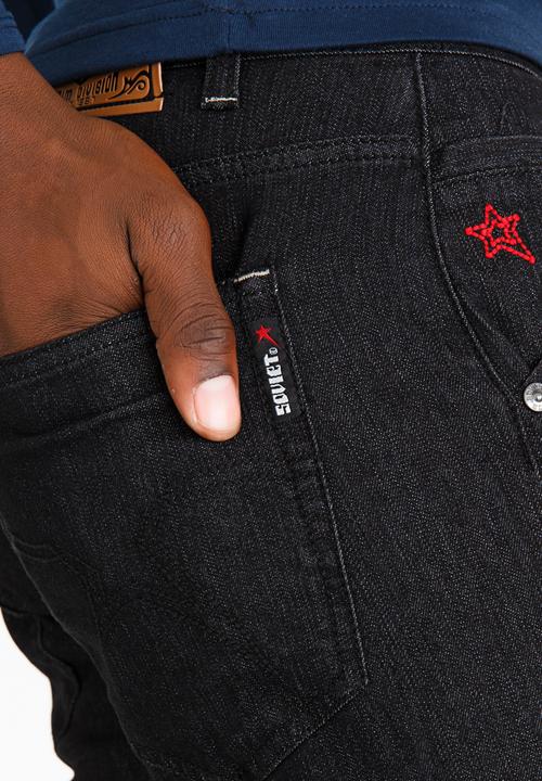 SOVIET - Fonsi #12 Straight Leg Denim Jeans Black