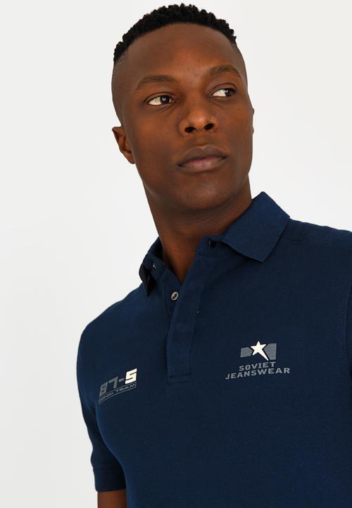 SOVIET - Atom Cotton Fashion Golfer Navy